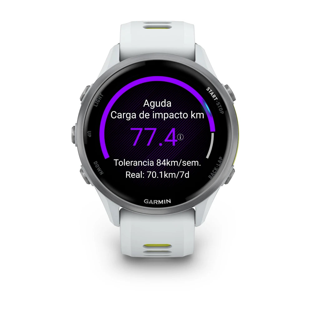 Garmin Forerunner 970 Titanio Blanco Piedra