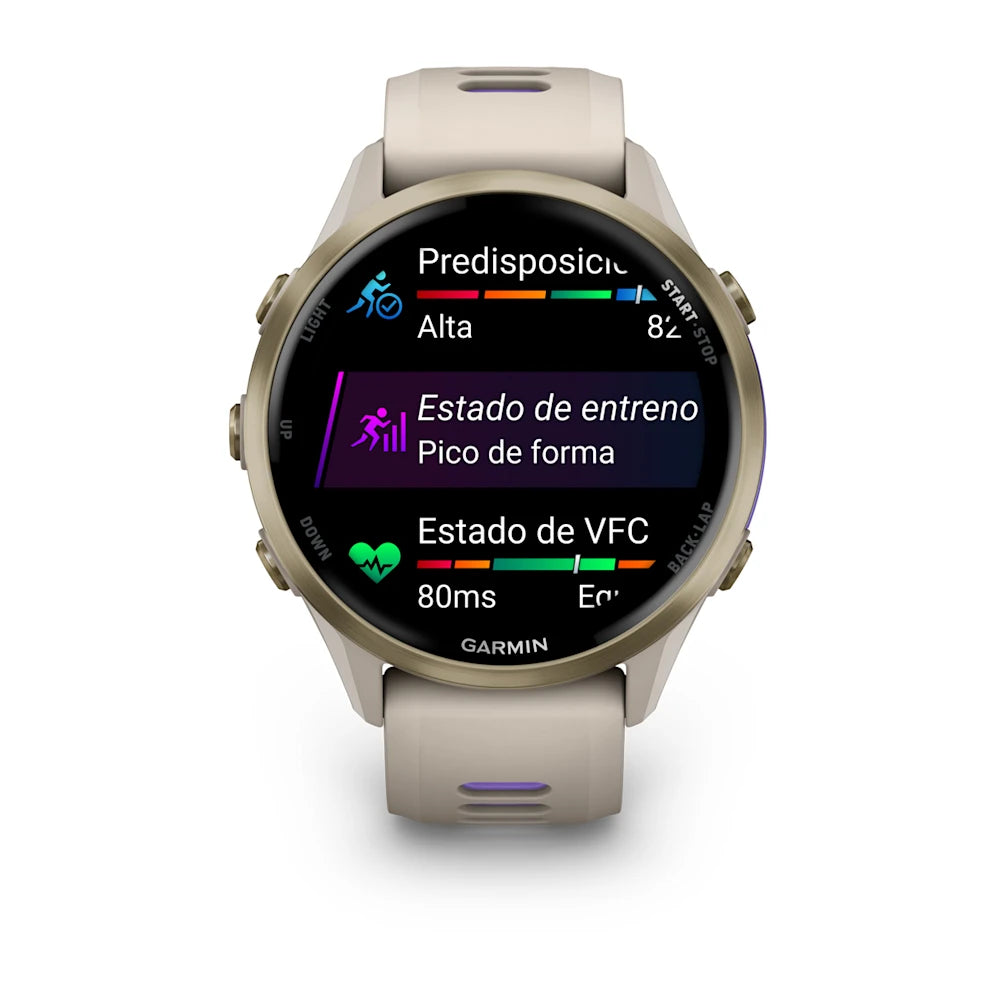 Garmin Forerunner 970 Titanio Dorado Claro