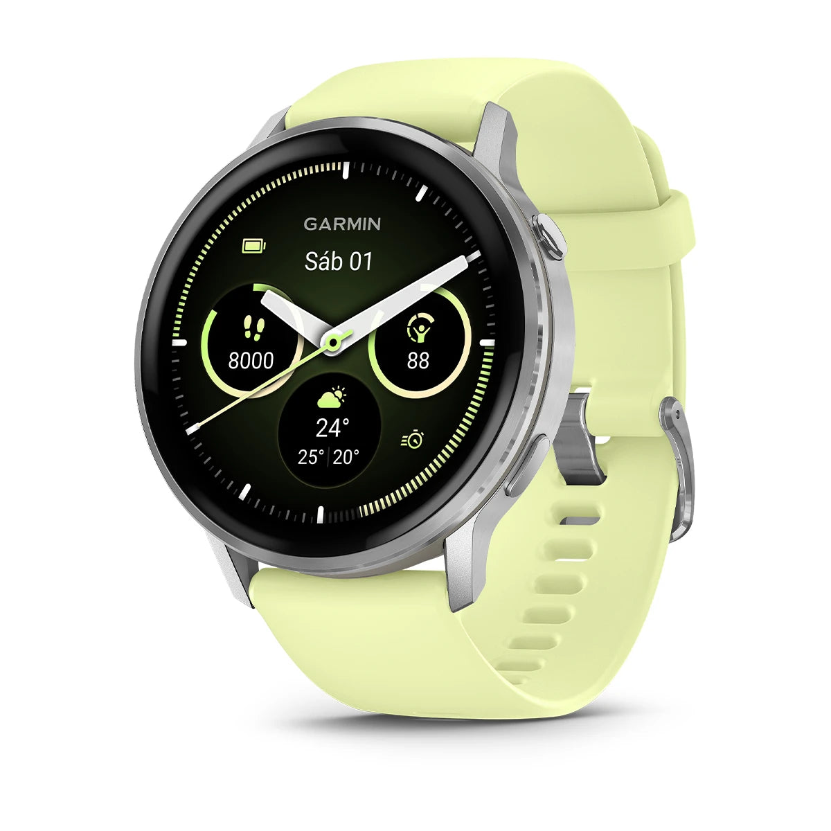 Garmin Venu 4 45mm Plata/Amarillo