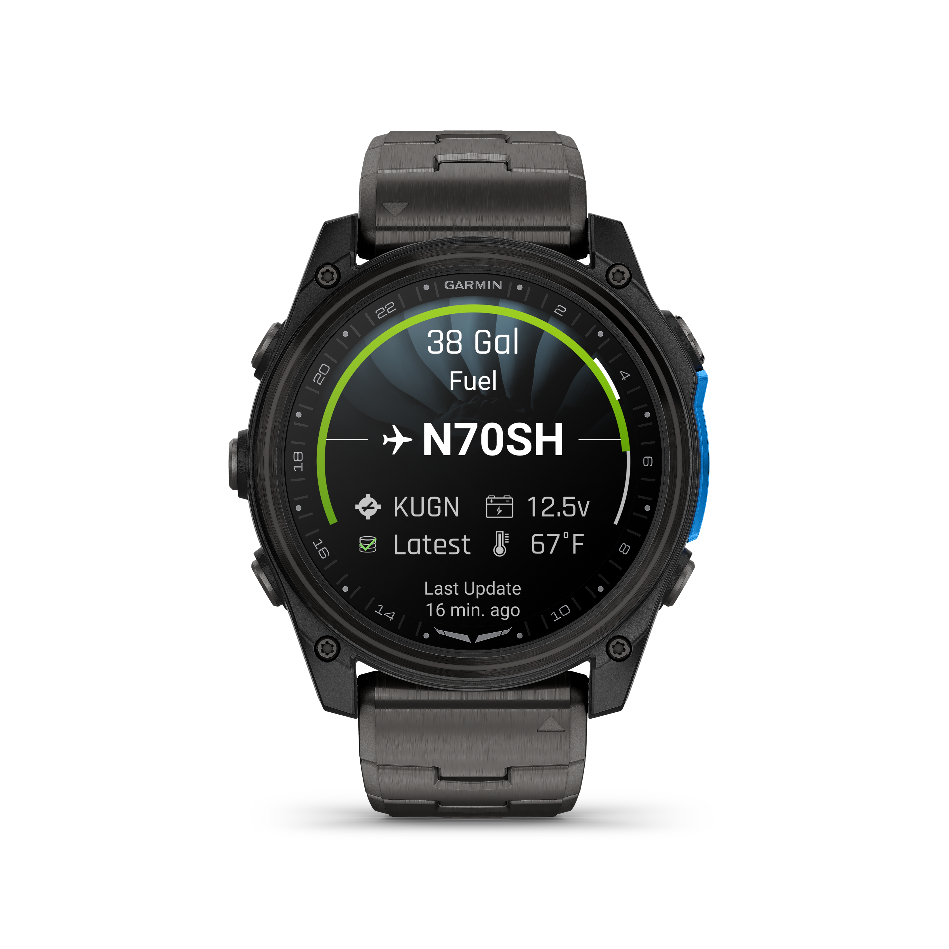 Reloj GPS Garmin D2 Mach 2 Pro Titanio para Aviacion (51mm)