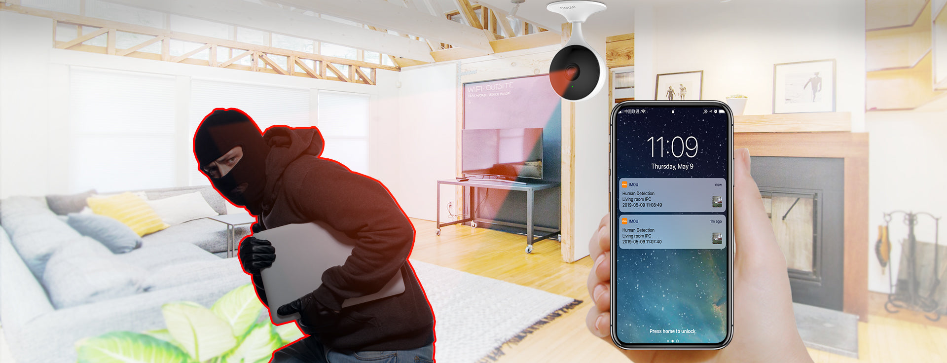 Camara Seguridad WiFi iMou Cue 2-D 1080p