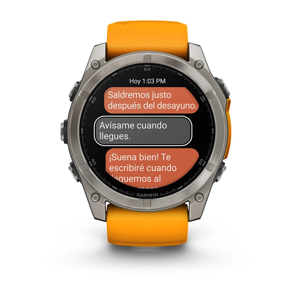 Garmin Fenix 8 51mm AMOLED Zafiro Naranja