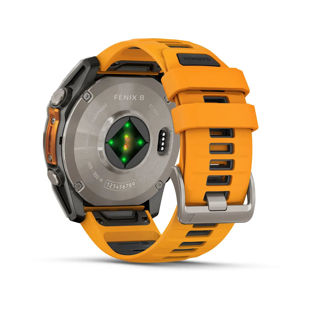 Garmin Fenix 8 51mm AMOLED Zafiro Naranja