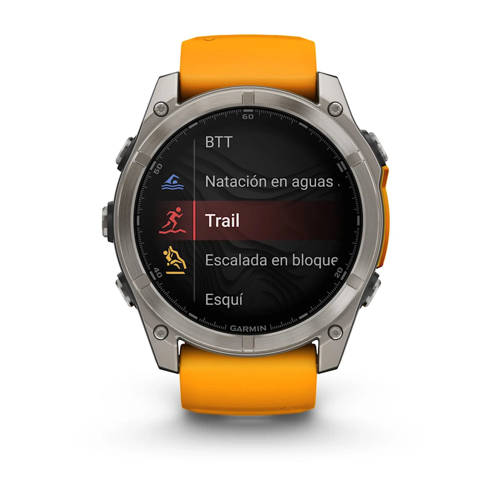 Garmin Fenix 8 51mm AMOLED Zafiro Naranja
