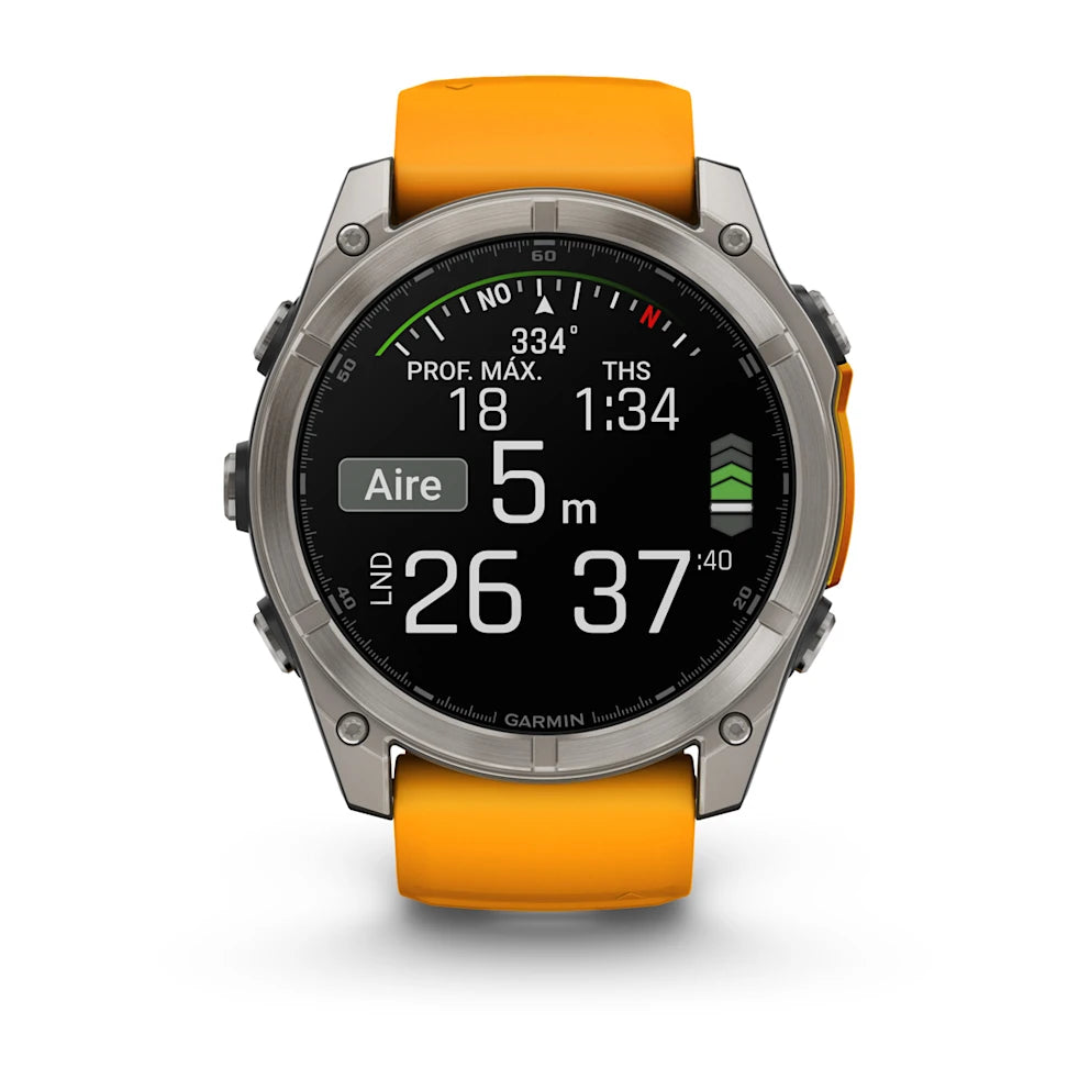 Garmin Fenix 8 51mm AMOLED Zafiro Naranja