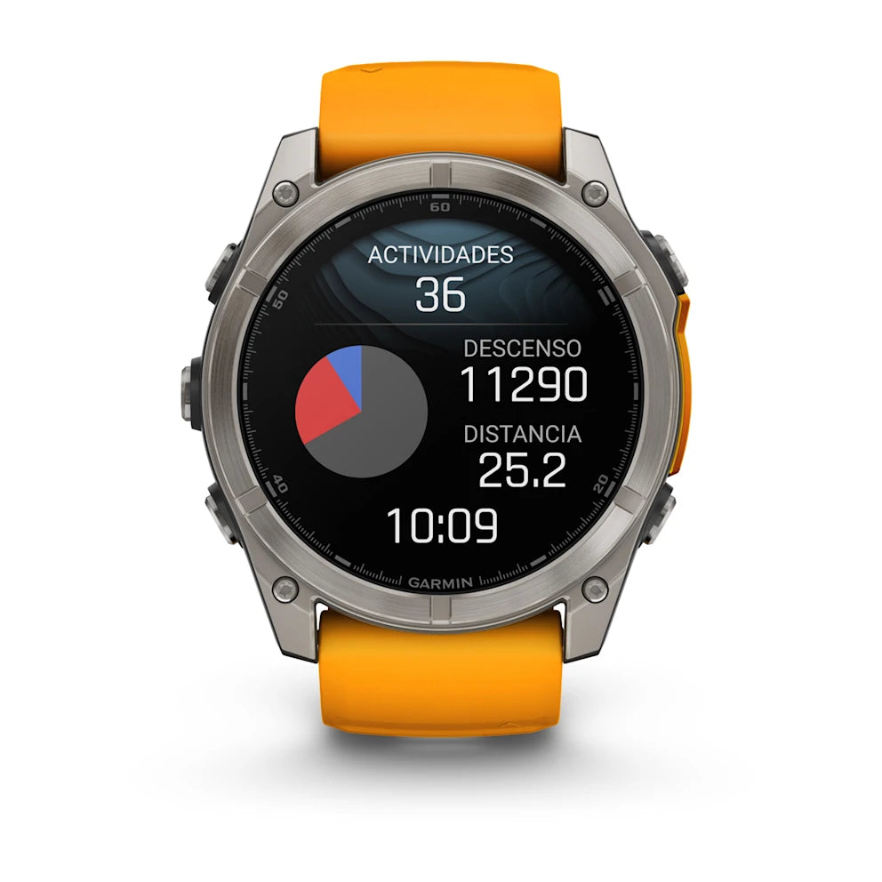 Garmin Fenix 8 51mm AMOLED Zafiro Naranja