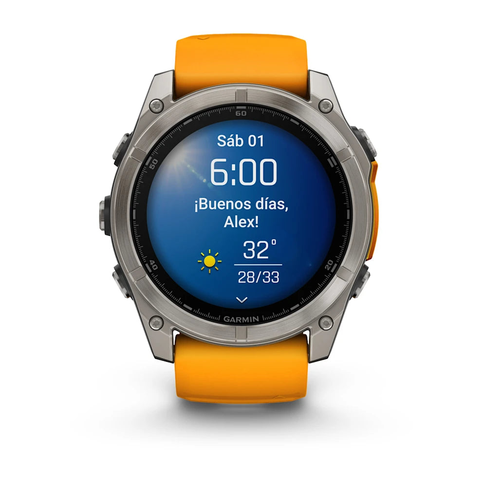 Garmin Fenix 8 51mm AMOLED Zafiro Naranja