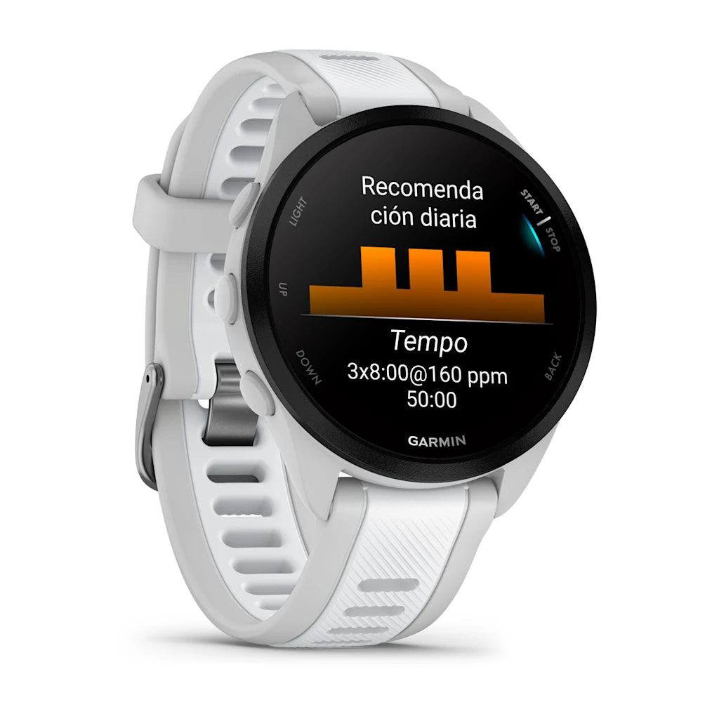Garmin Forerunner 165 Music Gris Niebla/Blanco Piedra
