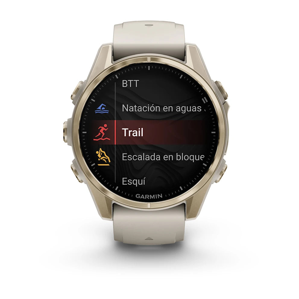 Garmin Fenix 8 43mm AMOLED Zafiro Arena/Oro