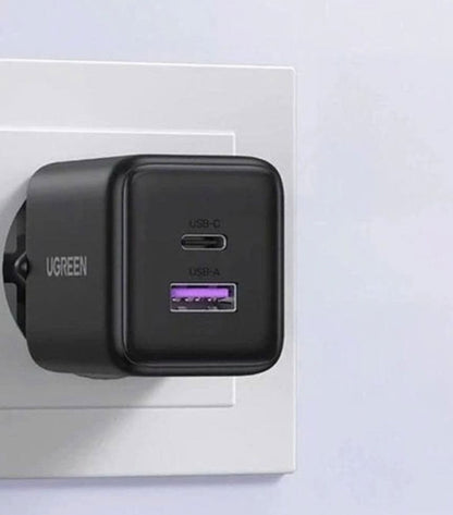 UGreen Cargador Rapido 2 Puertos GaN 30W X516