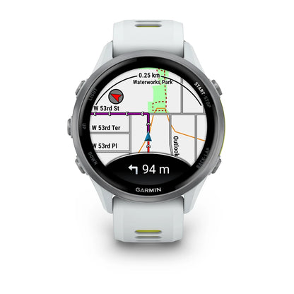 Garmin Forerunner 970 Titanio Blanco Piedra