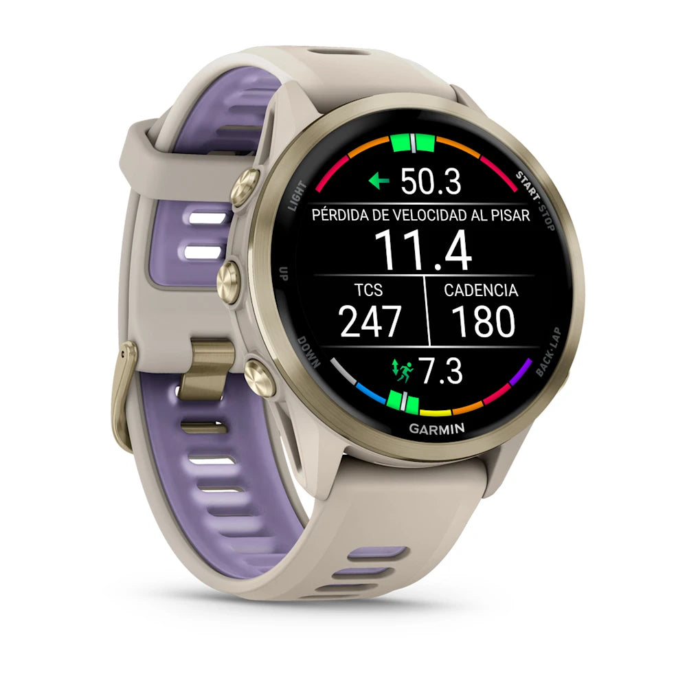 Garmin Forerunner 970 Titanio Dorado Claro