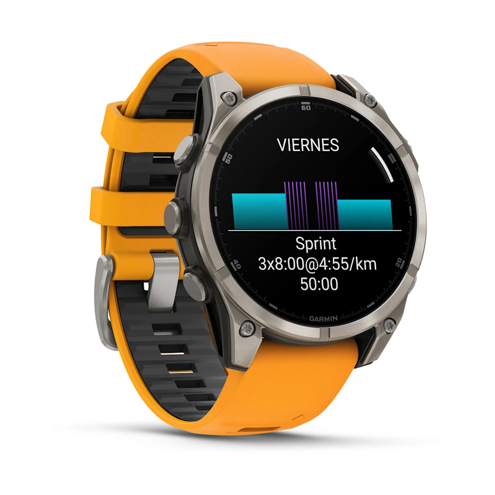 Garmin Fenix 8 47mm AMOLED Zafiro Naranja