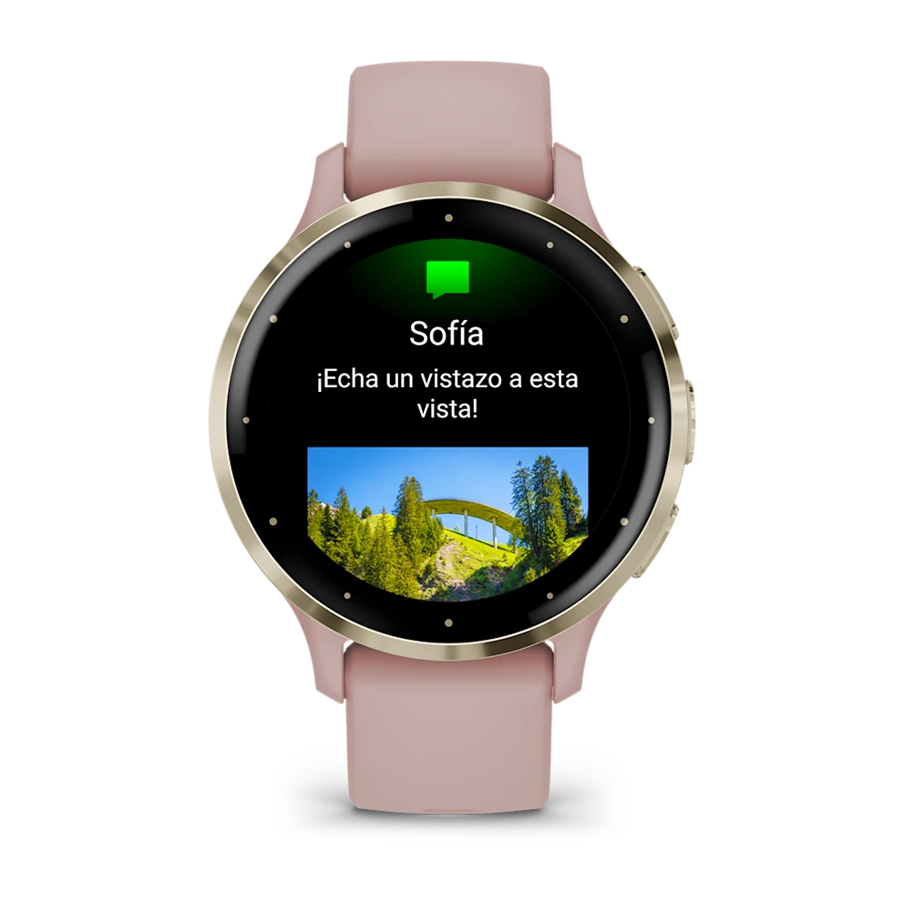 Garmin Venu 3S 41mm Dorado Claro/Rosa Polvo