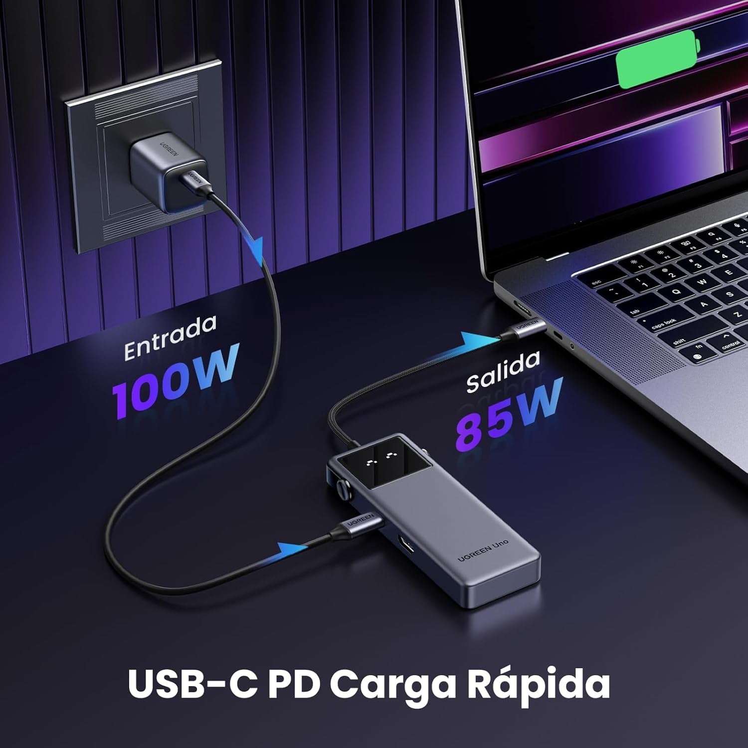 UGreen Ono Robot Hub USB-C 6 en 1 4K 60Hz