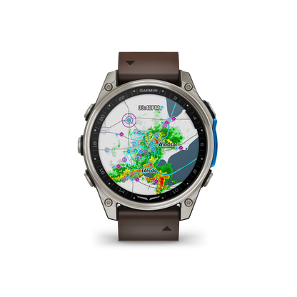 Reloj GPS Garmin D2 Mach 2 Cuero para Aviación (47mm)