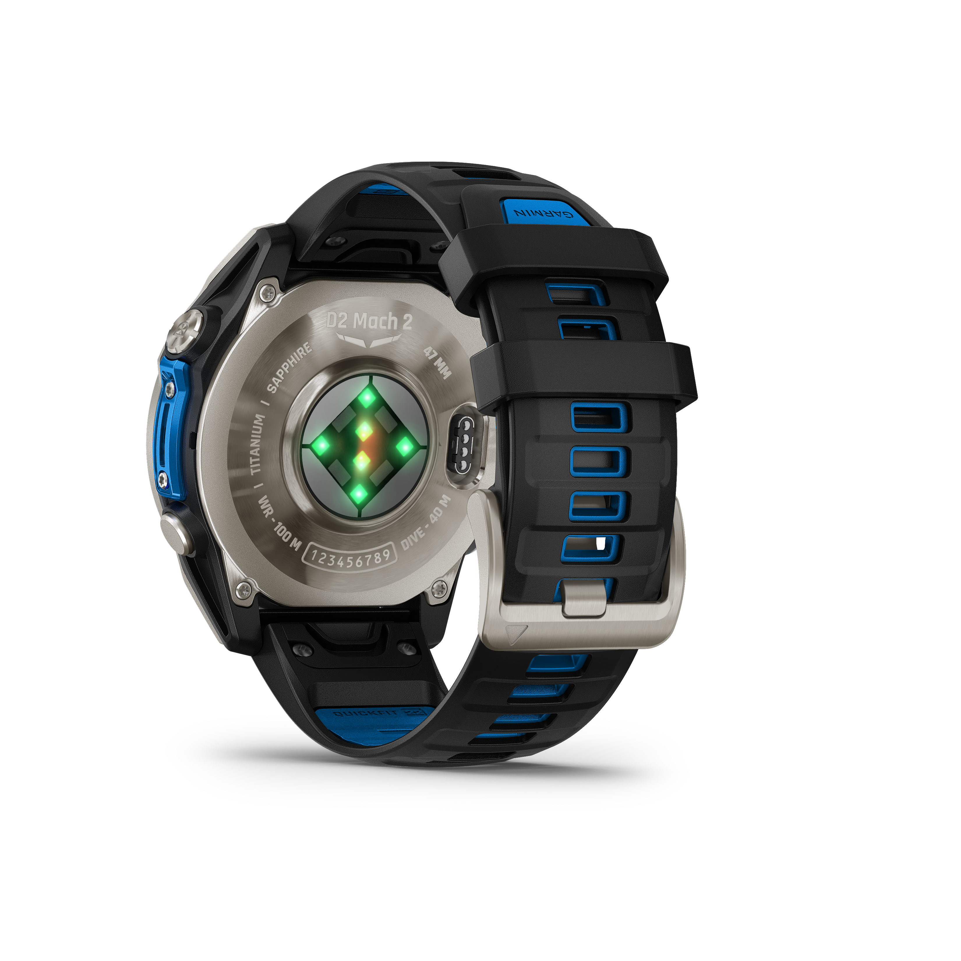 Reloj GPS Garmin D2 Mach 2 Cuero para Aviación (47mm)