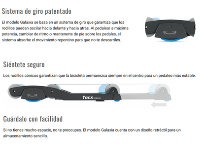 Tacx Galaxia Advanced Roller Trainer - Rodillo de Equilibrio Profesional