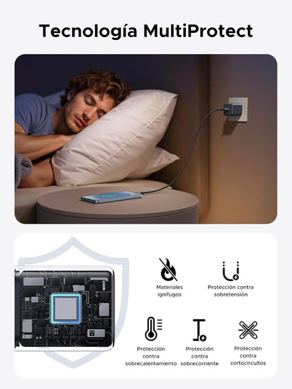 UGreen Cargador Rapido 1 x USB-C GaN 45W X524