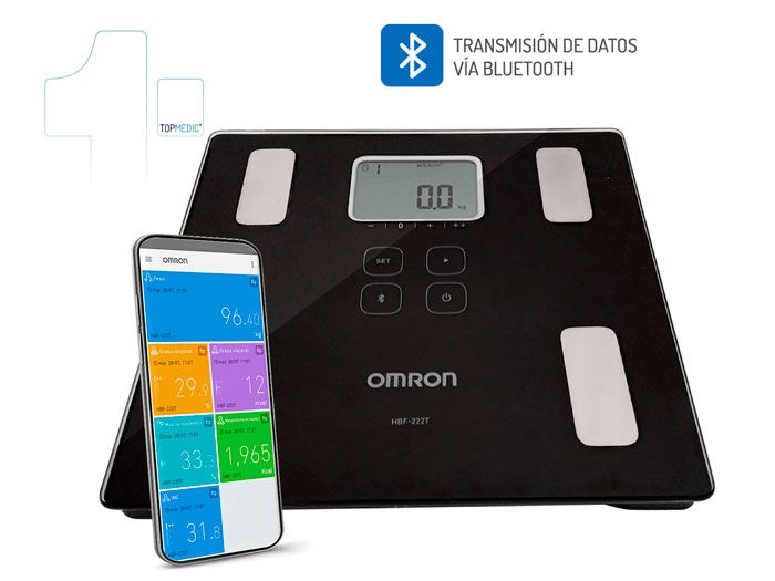 Báscula Omron HBF-222T Composición Corporal Bluetooth