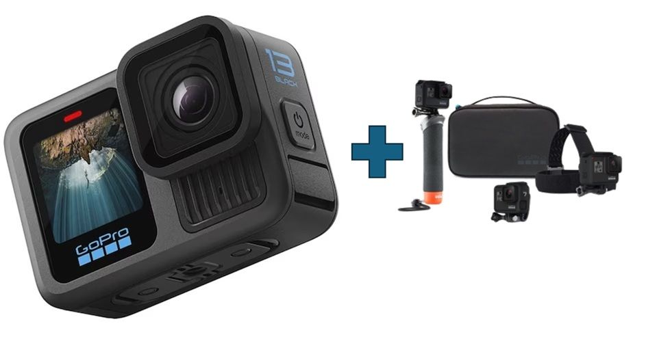 GoPro HERO 13 Black + Kit Aventura Cámara de Acción